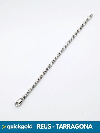 RV1032 PULSERA DE ORO BLANCO TIPO FOPE  10.78 GR