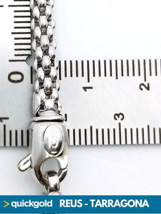 RV1032 PULSERA DE ORO BLANCO TIPO FOPE  10.78 GR