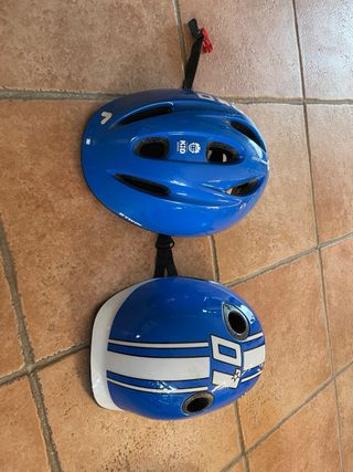 Cascos de bicicleta infantiles azules