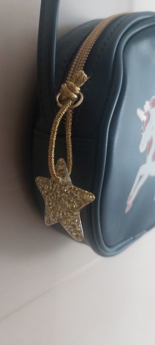 Bolso redondo con unicornio niña