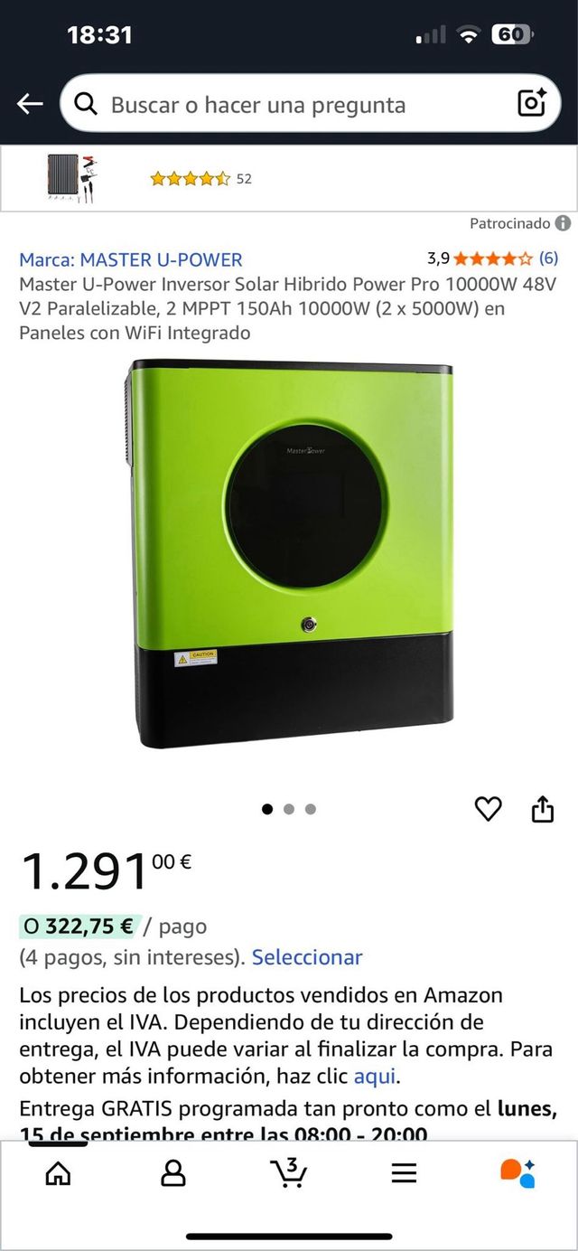 Inversor Solar Verde
