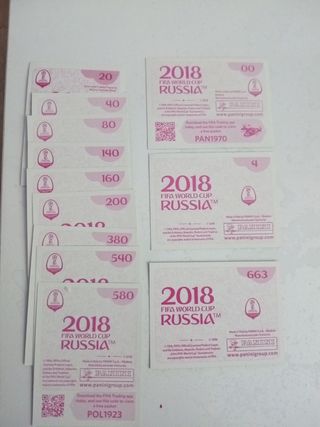 Cromos Mundial Rusia 2018 Panini futbol 
