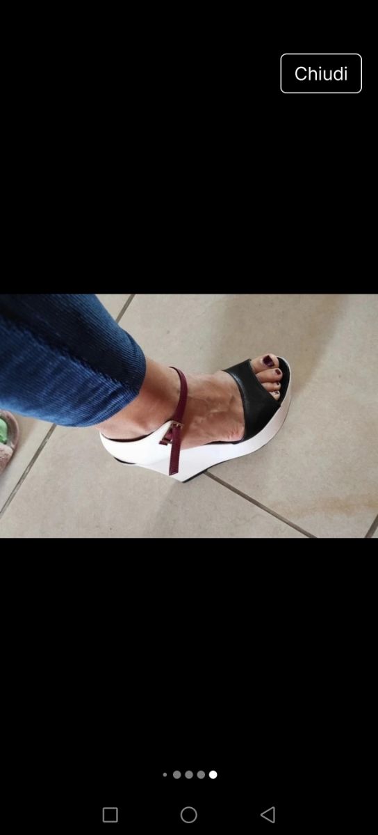 Zeppa Ombretta Davis vera pelle