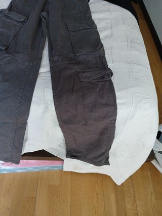 Pantalón cargo color chocolate