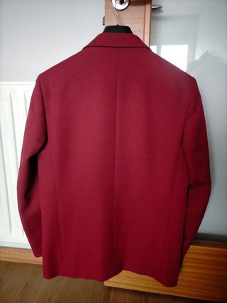 Americana camarero talla 48 rojo Burdeos