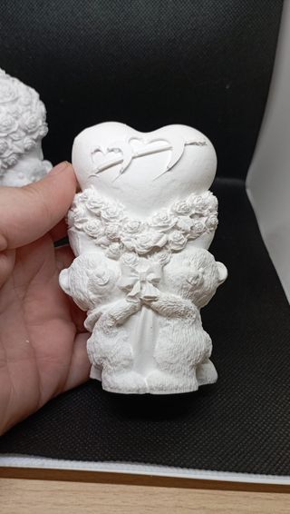 Figuras de Ositos con Flores y Corazón