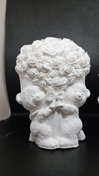 Figuras de Ositos con Flores y Corazón