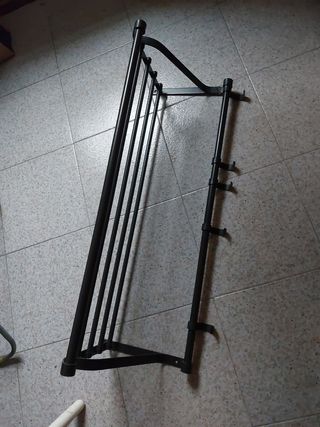 Perchero de pared negro metal