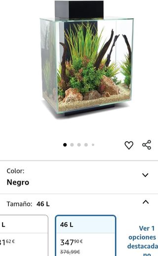 Acuario Fluval Edge 2.0 46L Negro