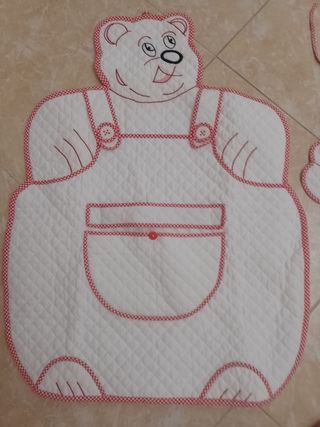 Fasciatoio portatile con bavetta orsetto