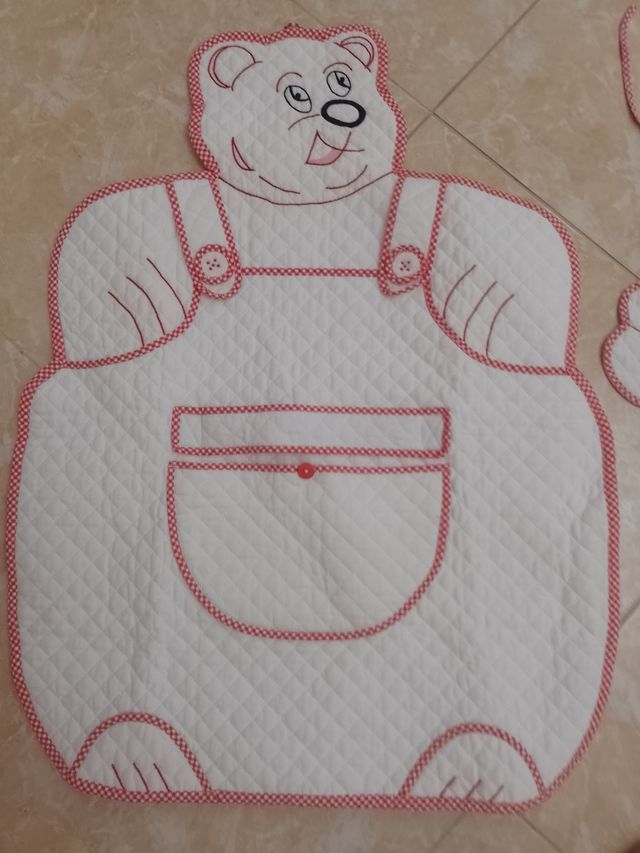 Fasciatoio portatile con bavetta orsetto