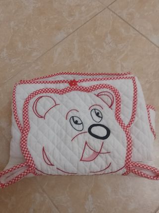 Fasciatoio portatile con bavetta orsetto