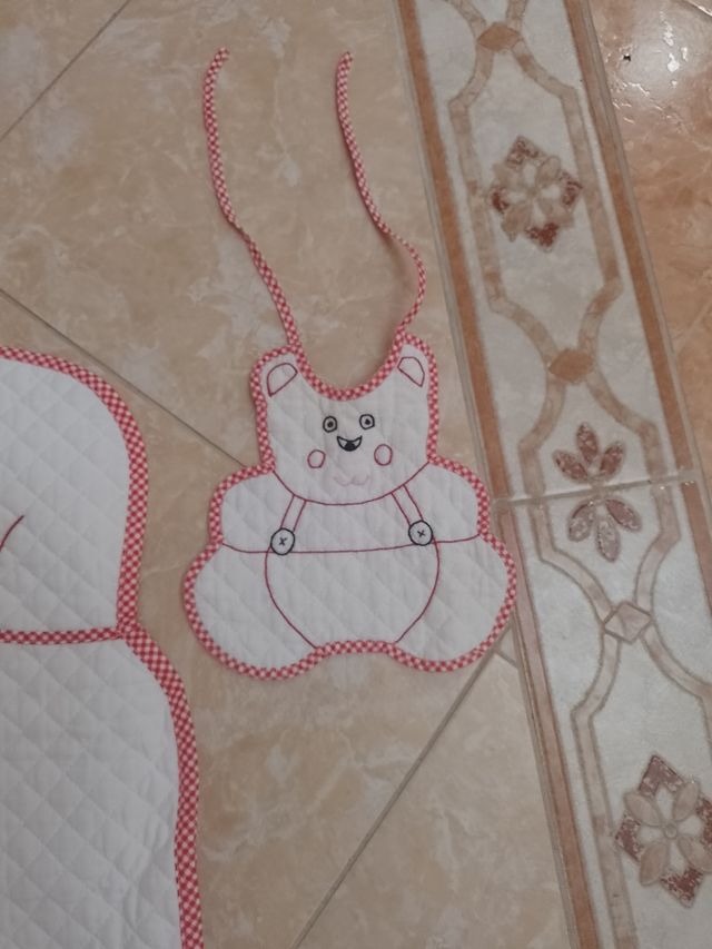 Fasciatoio portatile con bavetta orsetto