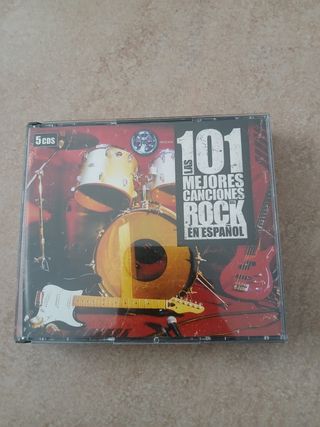 Pack 5 CDs Las 101 Mejores Canciones Rock Español