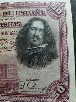 BILLETE DE 50 PESETAS DE 1928