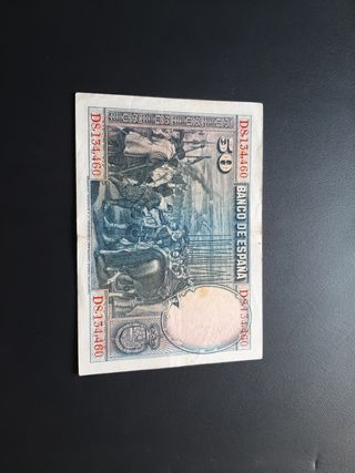 BILLETE DE 50 PESETAS DE 1928
