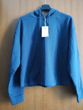 Felpa con cappuccio Only blu scuro 