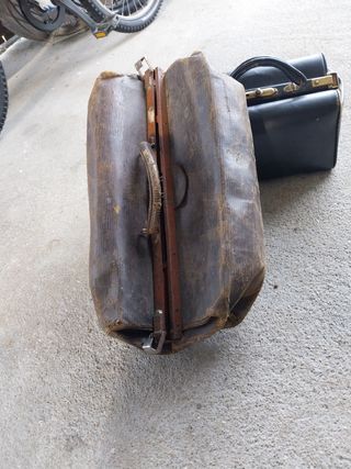 Bolsas antiguas de cuero vintage