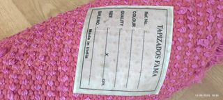 Alfombra redonda TAPIZADOS FAMA rosa pelo largo