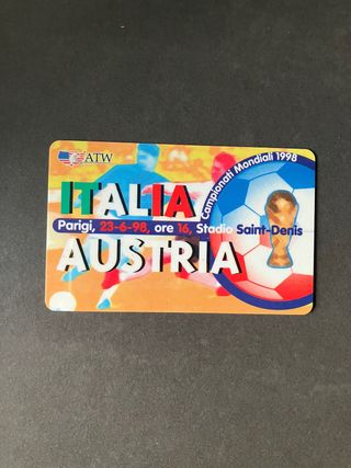 Scheda Telefonica ATW Italia-Austria 98