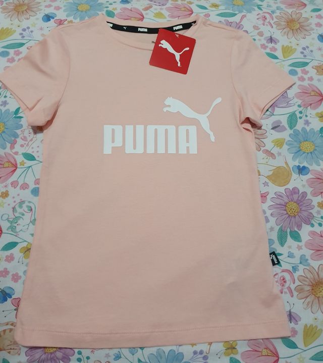 Camiseta PUMA niña rosa