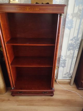 Librería pequeña madera cerezo