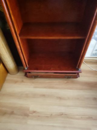 Librería pequeña madera cerezo