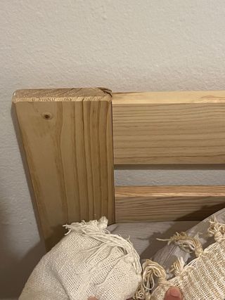 Cama doble LUFE 135 cm + colchón 