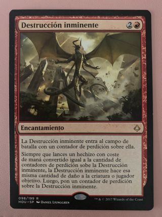 Destrucción Inminente MTG Carta Magic The Gatherin