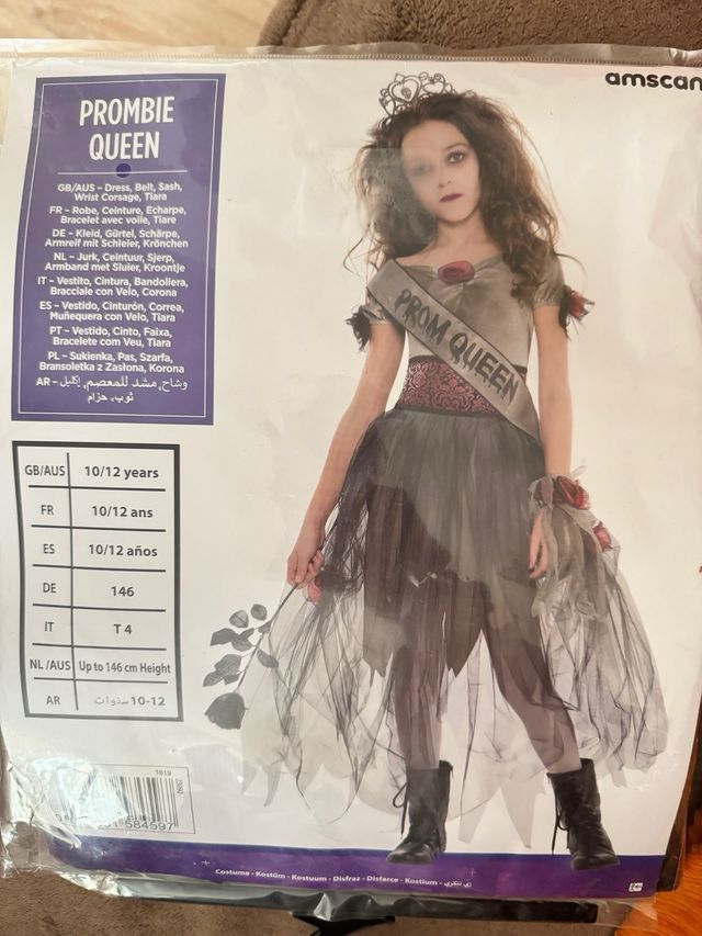 Disfraz Reina Zombie 10-12 años o 146 cm