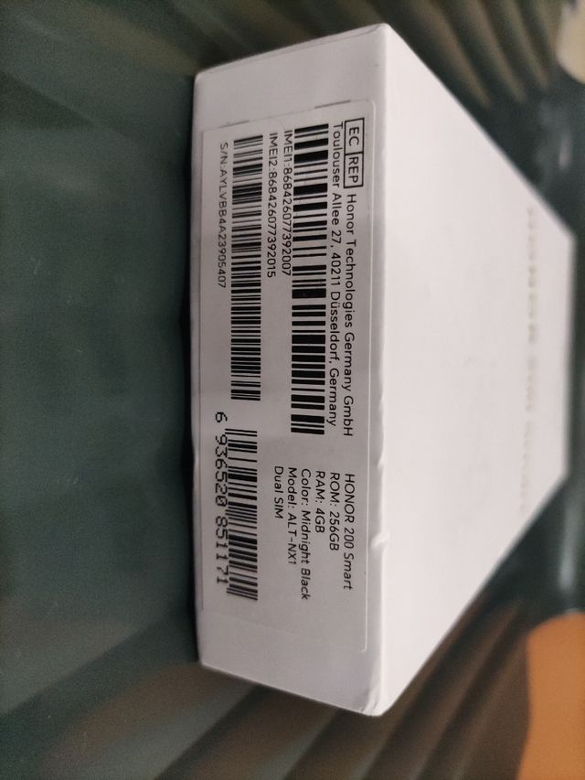 HONOR 200 Smart color negro