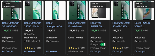 HONOR 200 Smart color negro