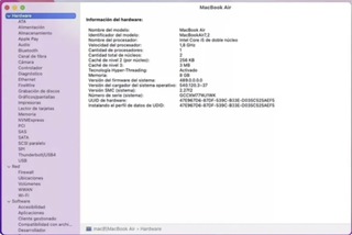 MacBook Air 13 (2017) 8GB RAM 512GB SSD