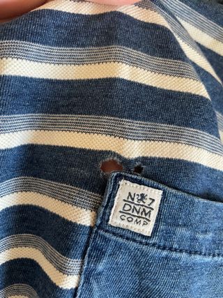 Camiseta ZARA Rayas Azul y Blanco