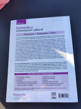 Formación y orientación laboral. Fundamentos 4....