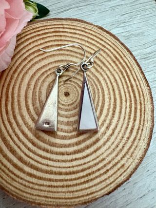 Pendientes Plata y Nácar