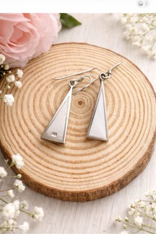 Pendientes Plata y Nácar