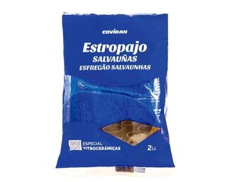 Estropajo Salvauñas Vitrocerámica Covirán (2 unid)