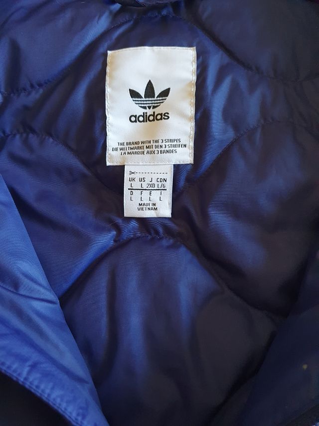 Chaqueta Adidas Azul con Capucha