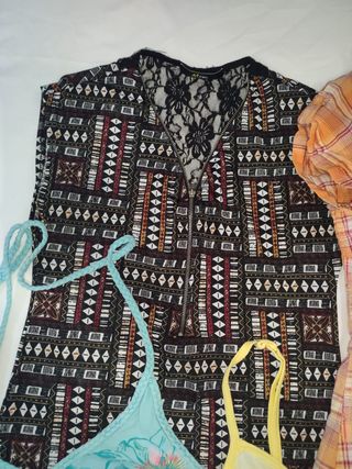 Lote 5 Blusas y Tops Mujer Talla S/M