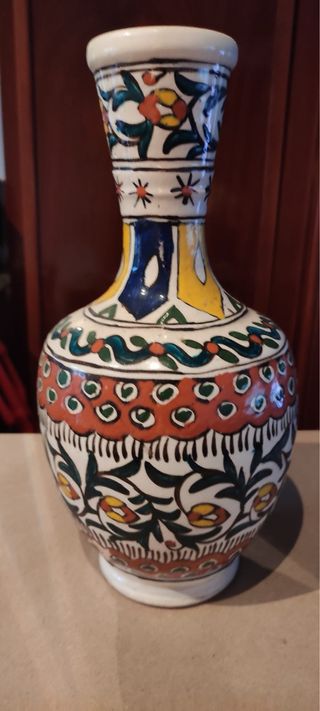 Jarrón Marroquí Cerámica Multicolor 32cm