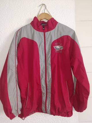 Chaqueta Vintage  Track Roja y Gris 