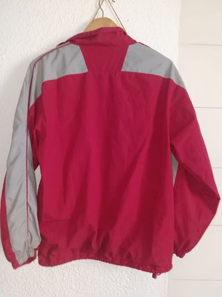 Chaqueta Vintage  Track Roja y Gris 