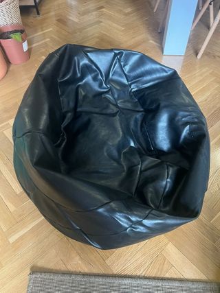 Puff Polipiel Negro