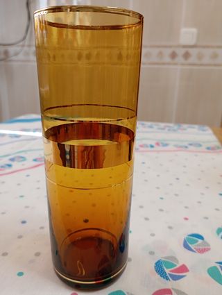 Conjuto 6 Vasos + Coctelera + Cubitera+copas coñac