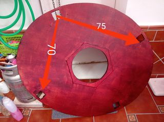 Tarima de madera para brasero