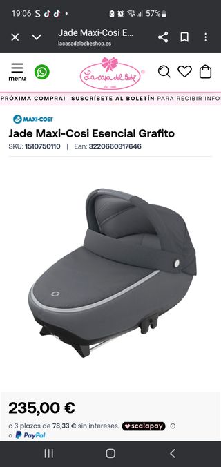 Maxi Cosi Jade con Base 3wayfix