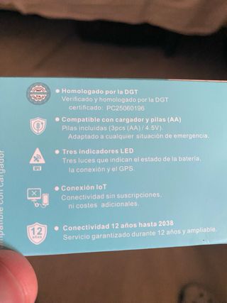 Baliza V16 geolocalizable homologada por la DGT