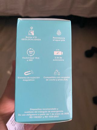 Baliza V16 geolocalizable homologada por la DGT