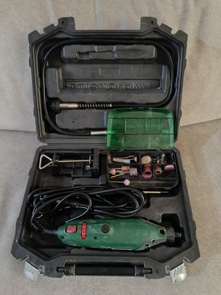 Amoladora de precisión con accesorios